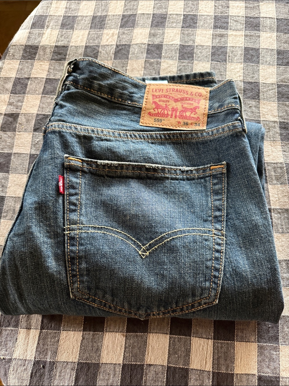 Levis 559 Jeans Mens Relaxed Straight Leg Jsize 36 X34 brand new no tags